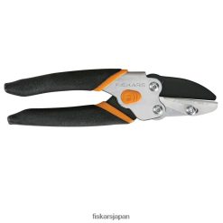 スムーズな動作のアンビル剪定ばさみ DZ0DJT191 Fiskars 道具