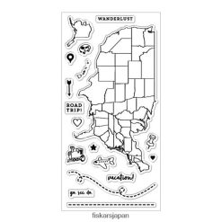 ワンダーラスト クリアスタンプ (4インチ x 8インチ) DZ0DJT627 Fiskars 道具